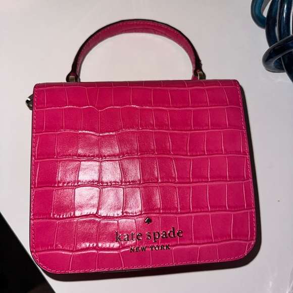Kate spade croc top handle bag - Picture 4 of 4